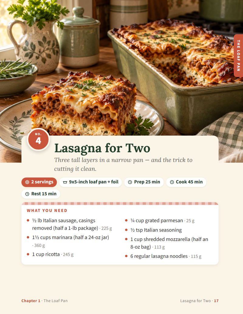 Lasagna for Two, page 1